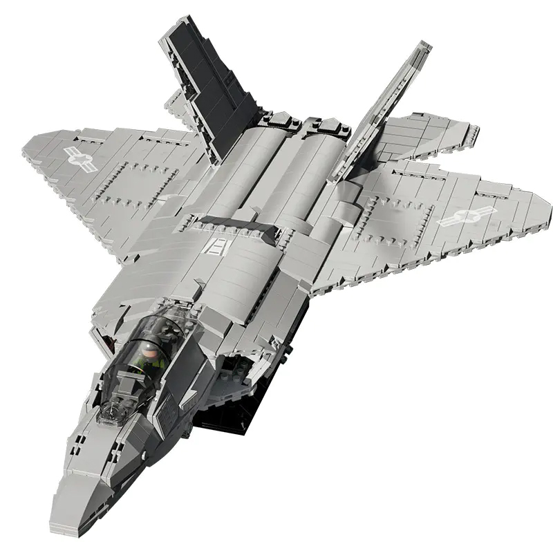 Juhang 88003 Mililtary F-22 Raptor Buliding Blocks 1837pcs Bricks Toys Model Ship From China