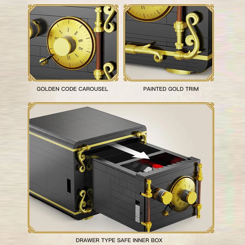 CaDA C71006 Creator Expert Working Combination Safe Buliding Blocks 286pcs Bricks Toys Model Ship From China