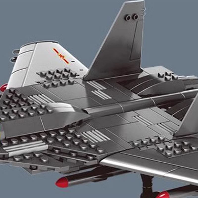 WANGE 4001  Military The Shenyang J15 Flying Shark Carrier-based Fighter Buliding Blocks 281pcs Bricks Toys Model Form China