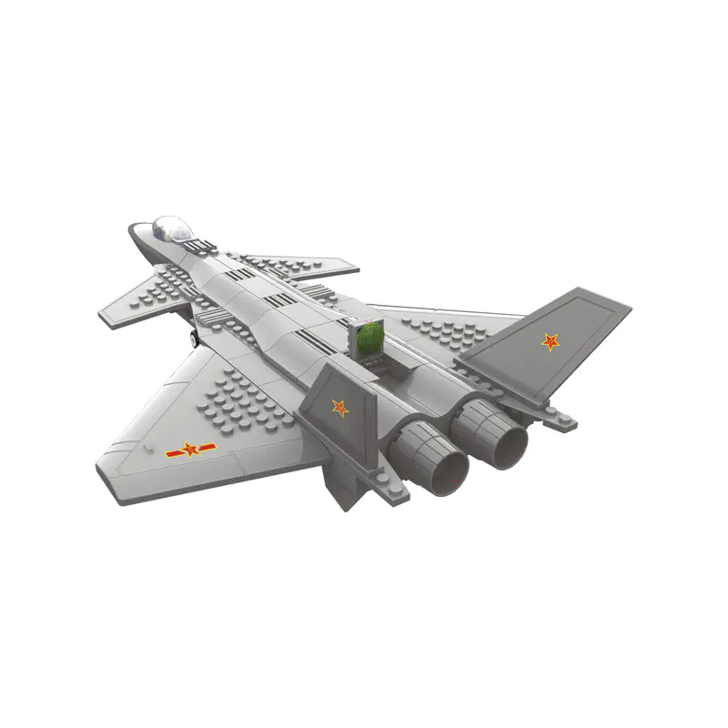 WANGE 4003 Military J20 Heavy Stealth Fighter Buliding Blocks 286±pcs Bricks Toys Model Form China