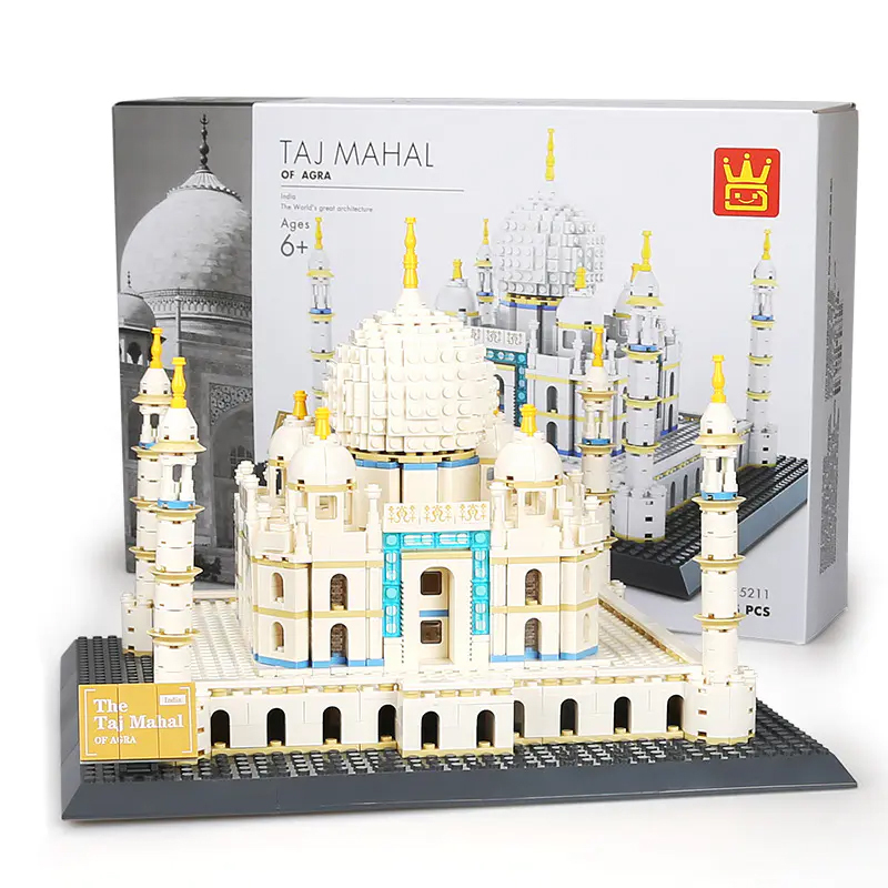 WANGE 5211 Creator The Taj Mahal of Agra Buliding Blocks 1505pcs Bricks Toys Model Form China