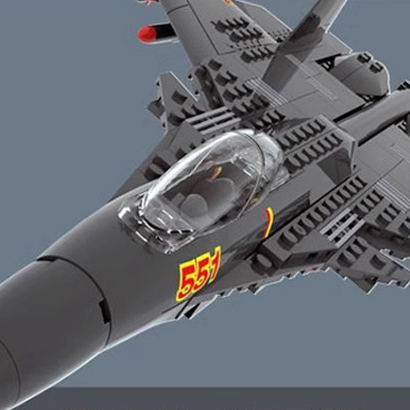 WANGE 4001  Military The Shenyang J15 Flying Shark Carrier-based Fighter Buliding Blocks 281pcs Bricks Toys Model Form China