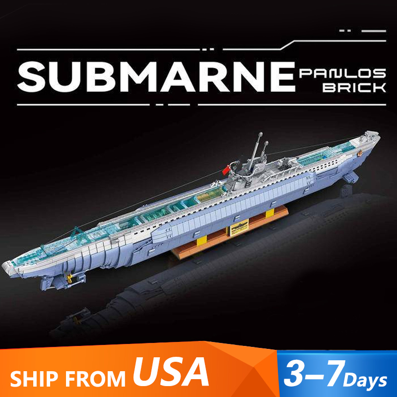 【Pre-Sale】PanlosBricks 628011 Military VIIC U-552 Submarine Building Blocks 6112±pcs Bricks From USA 3-7 Days Delivery