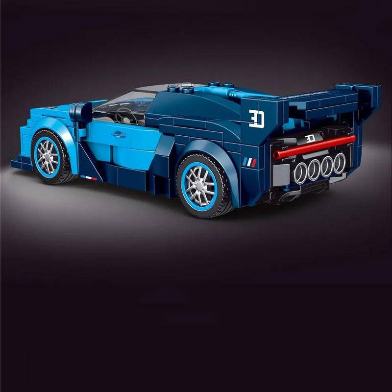【With Display Box】Moulkd King 27001 Model Car Super Racer Series Speed Champions Bugatti Vision GT Building Blocks 336±pcs Bricks Toys Model China