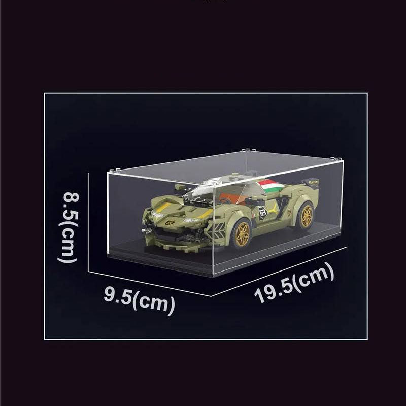 【With Display Box】Mould King 27003 Model Car Super Racers Speed Champions Linbaoginni Sian Building Blocks 333pcs Bricks Toys Model From China