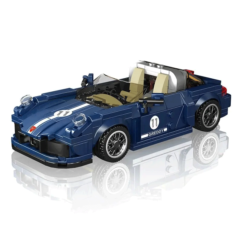 【With Display Box】Mould King 27040 Model Car Super Racers Speed Champions Porsche 911 Targa Building Blocks 366pcs Bricks Toys Model From China