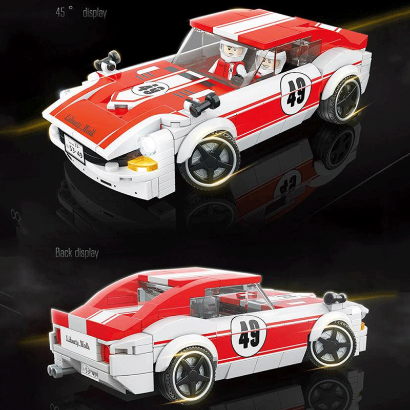 Quanguan 100149 Model Car Racing Liberty Walk Nissan Fairlady 240ZG Model Building Blocks 330±pcs Bricks Toys From China.