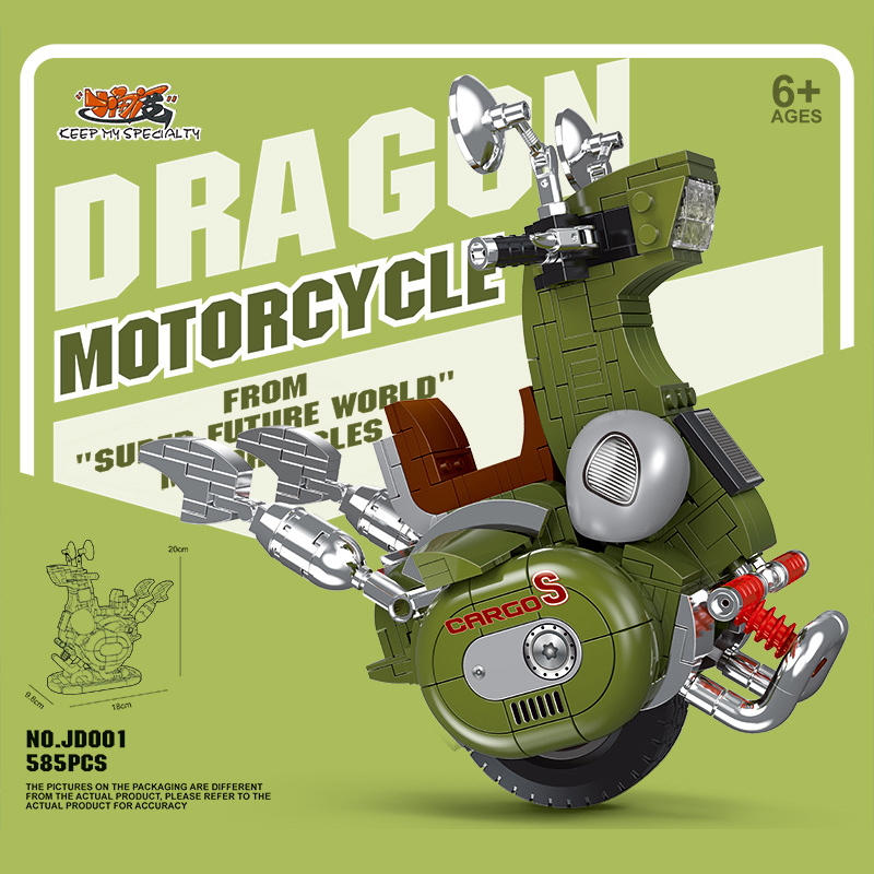 CBOX JD001 Dragon Motobcycle Buliding Blocks 585±pcs Bricks Model from China