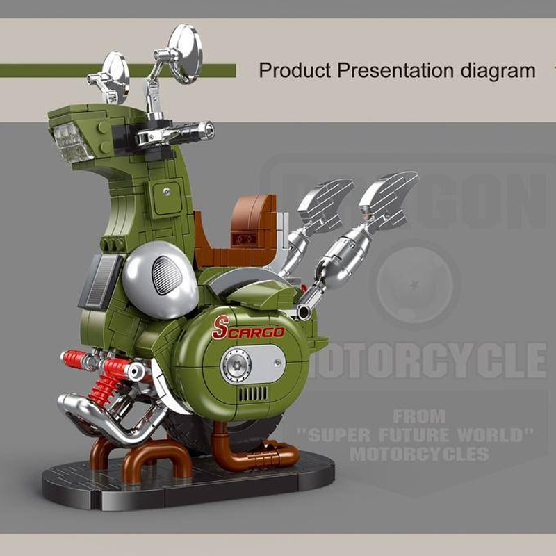 CBOX JD001 Dragon Motobcycle Buliding Blocks 585±pcs Bricks Model from China
