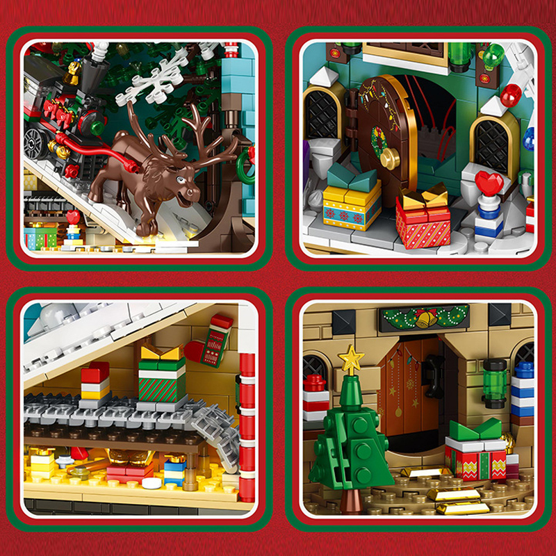 【Pre-Sale】Reobrix 66033 Christmas Bookstand Building Blocks 3206±pcs Bricks Model From China