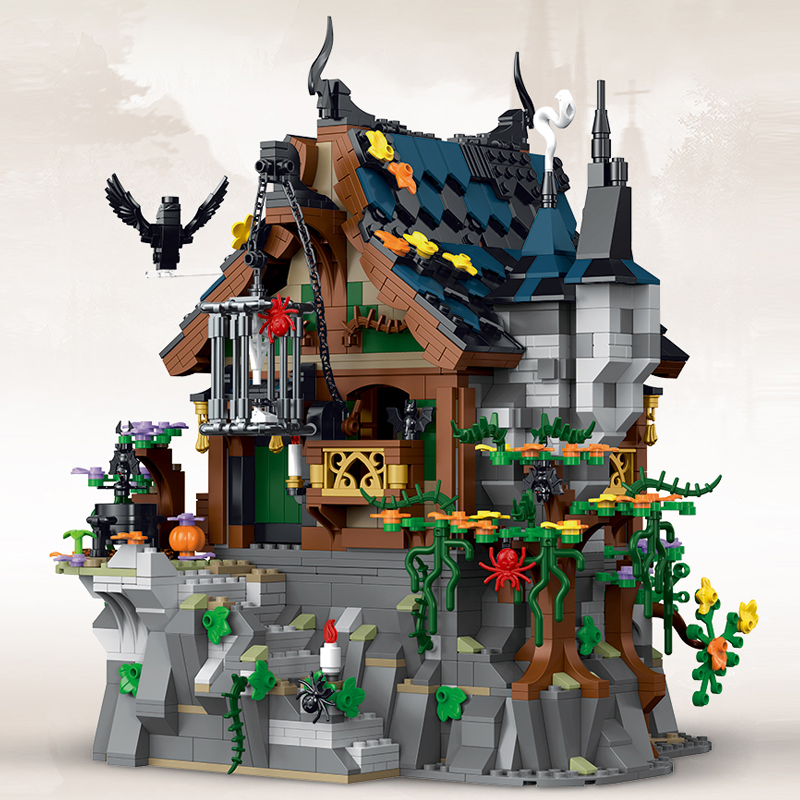 【Pre-Sale】Mork 033011 Medieval The Witch House Building Blocks 1964±pcs Bricks Model From China