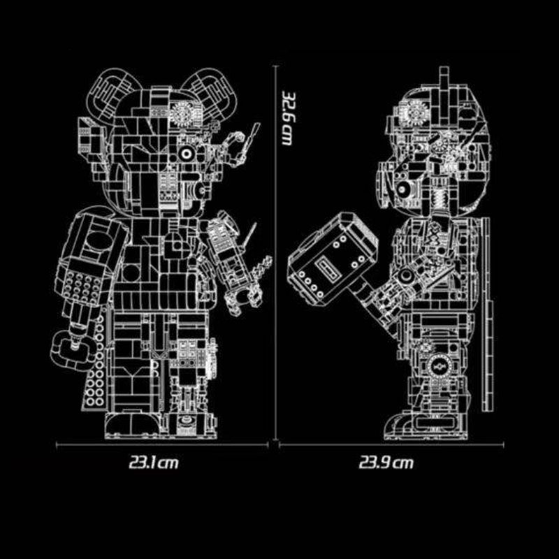 Wangao 188001 Super Hero Thor Bear Brick Building Blocks 1853±pcs Bricks Model From China