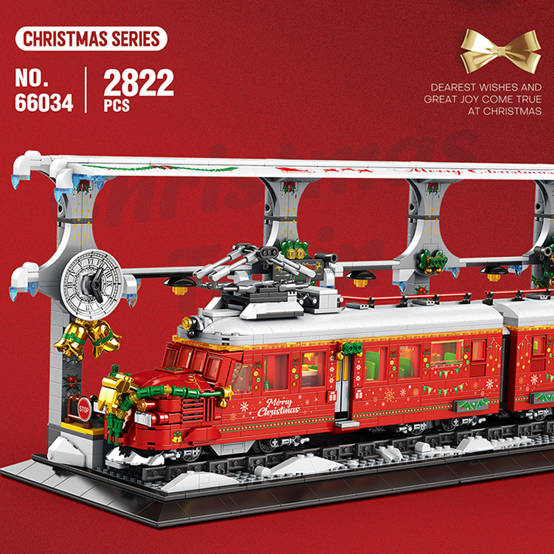 【Pre-Sale】Reobrix 66034 Christmas Train Building Blocks 2822±pcs Bricks Model From China