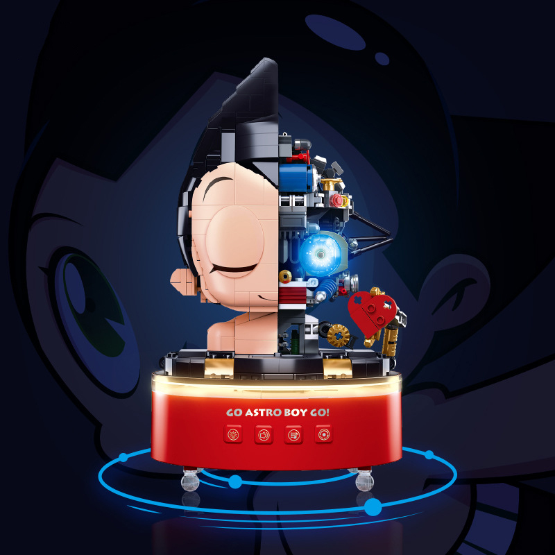 Sluban Pleyerid M38-P8008 Astro Boy Music Box Movie & Game Building Blocks Bricks Model From China