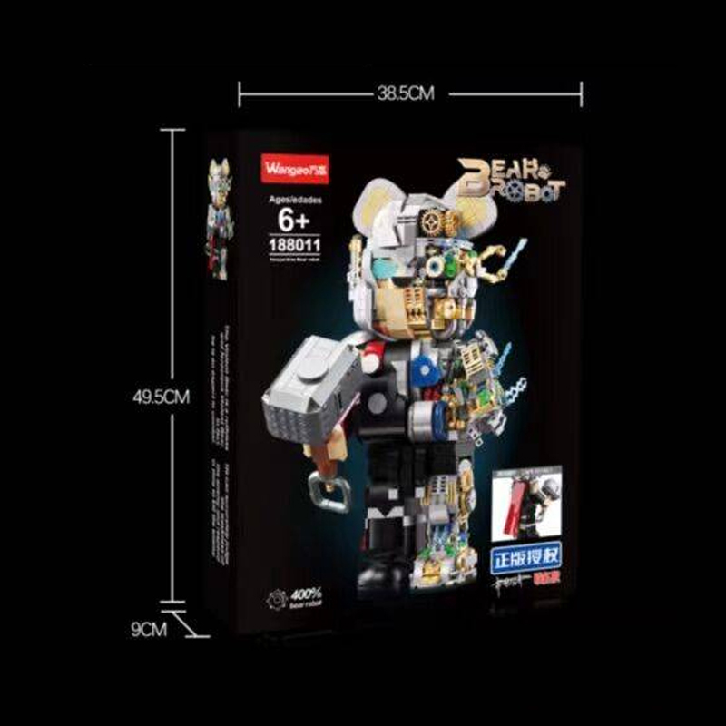 Wangao 188011 Thor Semi-Mechanical Bear Brick