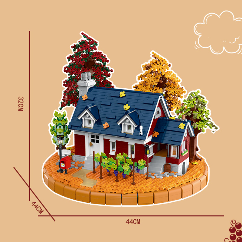 【Pre-Sale】Mork 031055 Autumn Winery Building Blocks 3775±pcs Bricks Model From China