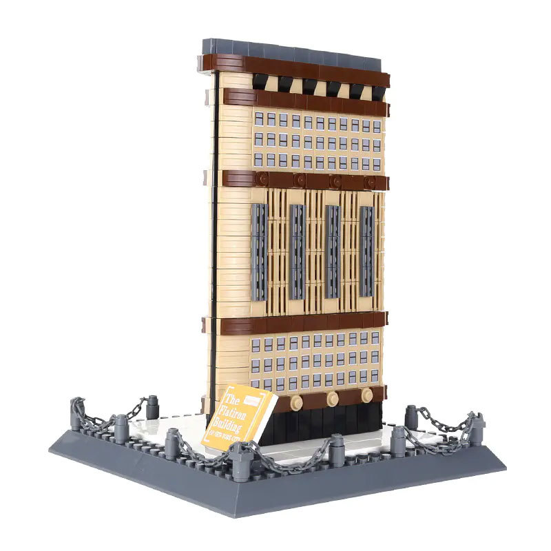 WANGE 4220 Creator Expert Architecture Flatiron Building-New York America Modular Building Blocks 838pcs Bricks Toys From China