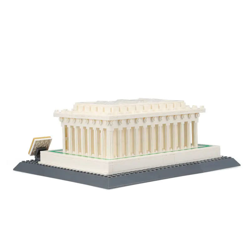 WANGE 4216 Creator Expert Architecture Lincoln Memorial-Washington D.C America Modular Building Blocks 979pcs Bricks Toys From China