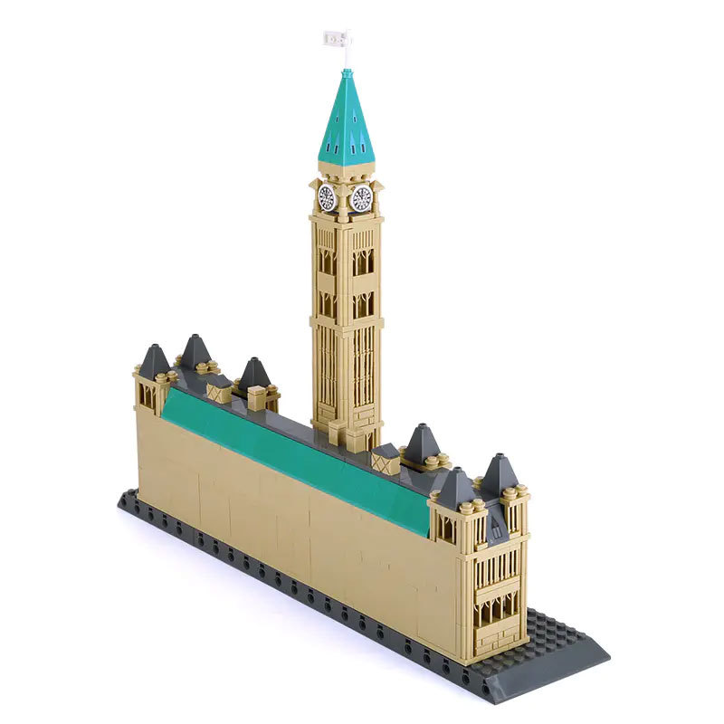 WANGE 4221 Creator Expert Architecture Parliament Buildings-Ottawa Canada Modular Building Blocks 608±pcs Bricks Toys From China