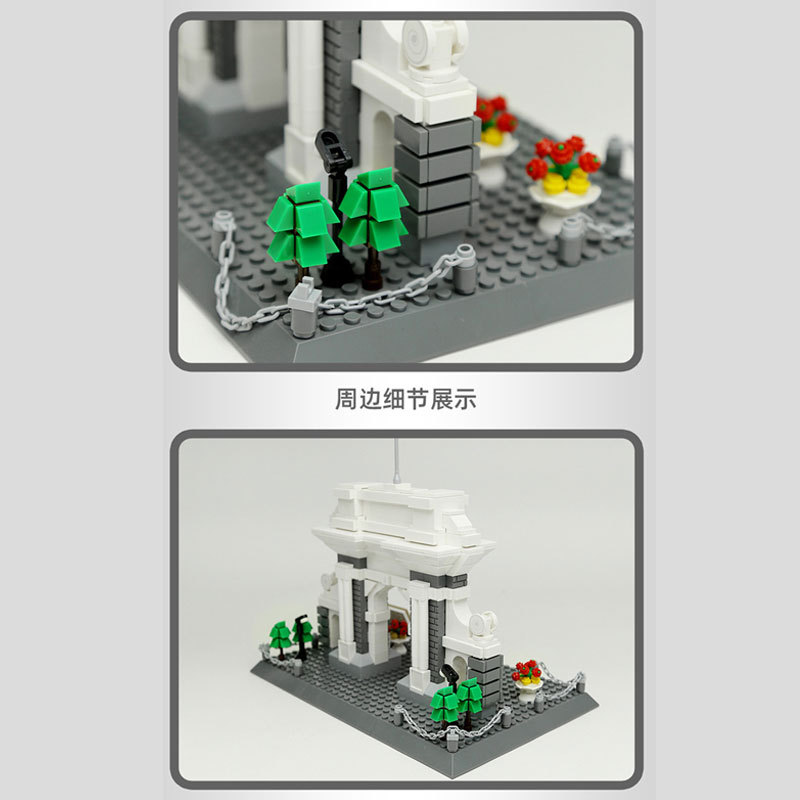 WANGE 4223 Creator Expert Architecture Tsinghua Campus-Beijing China Modular Building Blocks 622pcs Bricks Toys From China