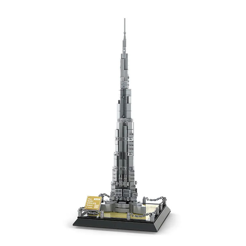 WANGE 4222 Creator Expert Architecture Burj Khalifa Dubai Modular Building Blocks 555pcs Bricks Toys From China