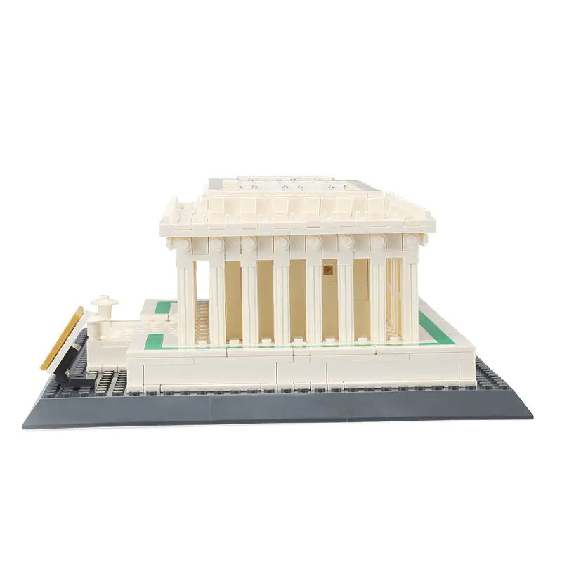 WANGE 4216 Creator Expert Architecture Lincoln Memorial-Washington D.C America Modular Building Blocks 979pcs Bricks Toys From China