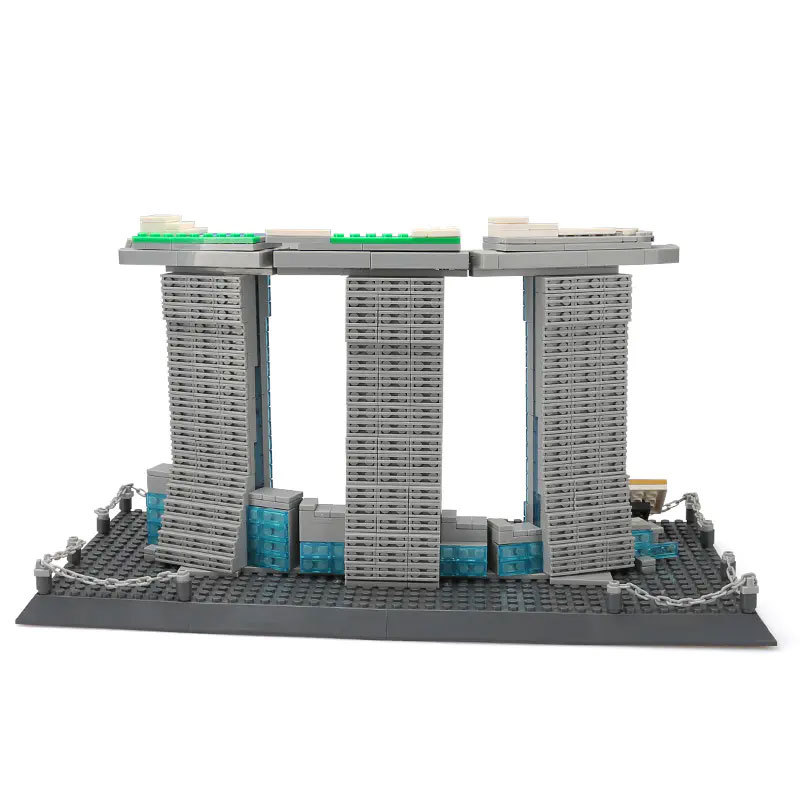 WANGE 4217 Creator Expert Architecture Marina Bay Sands Singapore Modular Building Blocks 881pcs Bricks Toys From China