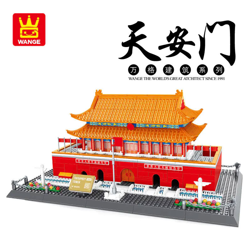 Wange 5218 Creator Expert Architecture Tian'anmen Tower-Beijing China Modular Building Blocks 758pcs Bricks Toys From China