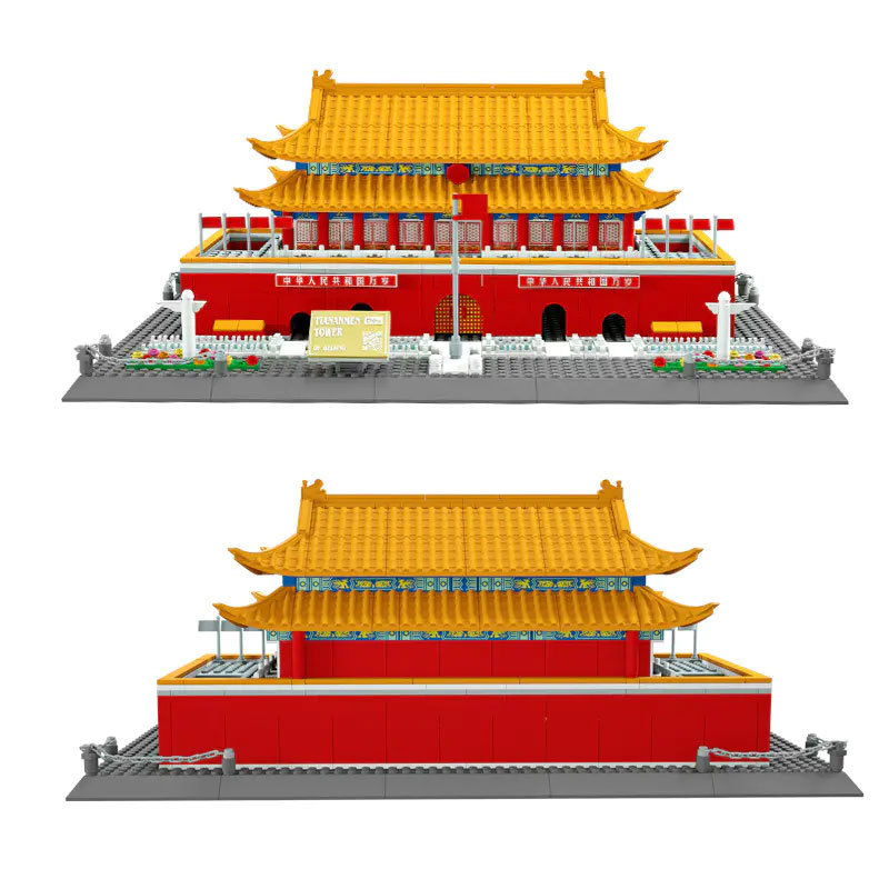 Wange 5218 Creator Expert Architecture Tian'anmen Tower-Beijing China Modular Building Blocks 758pcs Bricks Toys From China