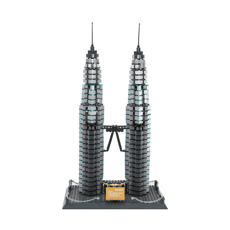 Wange 5213 Creator Expert Architecture Petronas Twin Tower Modular Building Blocks 1175±pcs Bricks Toys From China