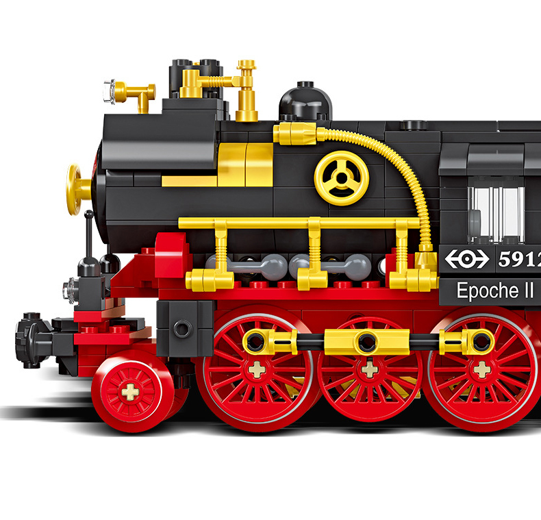 JIESTAR 59008 Steam Locomotive Creator Expert Building Blocks 676±pcs Bricks Toys Model From China