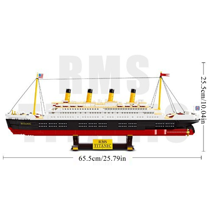 JIESTAR 92026 Titanic Building Blocks 1058±pcs Bricks Toys Model From China