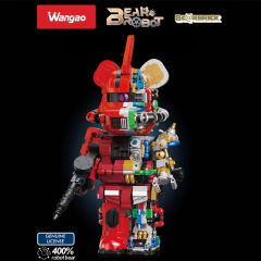 WANGAO 188010 GUNDAM ZAKU II Semi-Mechanical Bear Brick