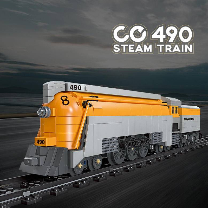 JIESTAR 59021 CO 490 Steam Train Creator Expert Building Blocks 808±pcs Bricks Toys Model From China