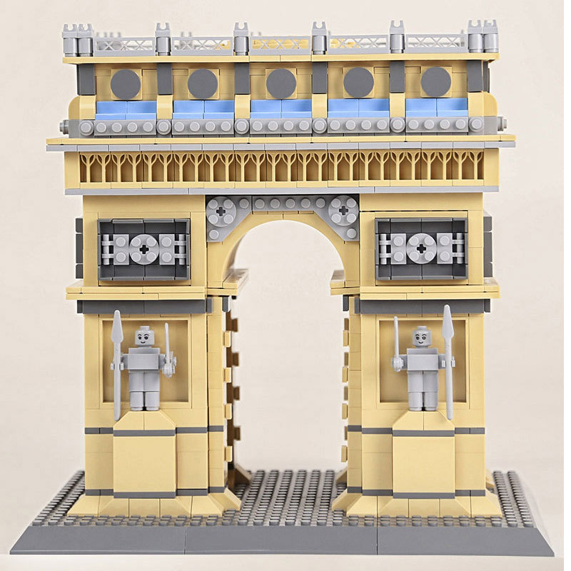 Wange 5223 Creator Expert Architecture Arc de Triomphe-Paris,France Modular Building Blocks 1399pcs Bricks Toys From China