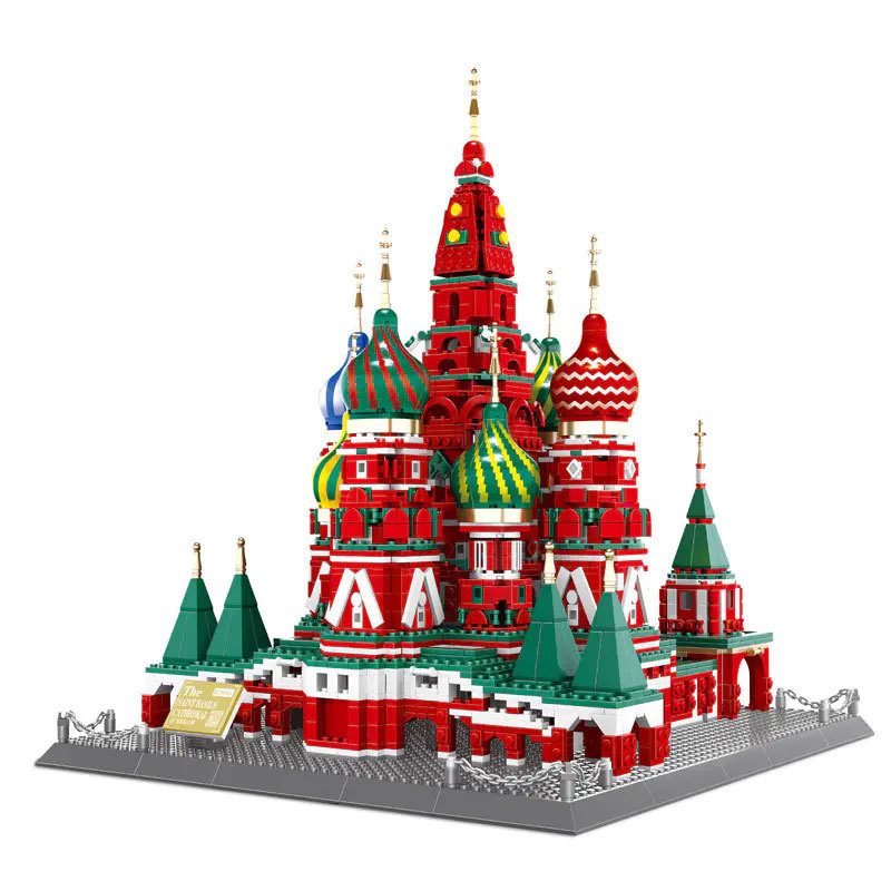 Wange 6213 Creator Expert Architecture Saint Basil's Cathedral-Moscow Russia Modular Building Blocks 3213pcs Bricks Toys From China