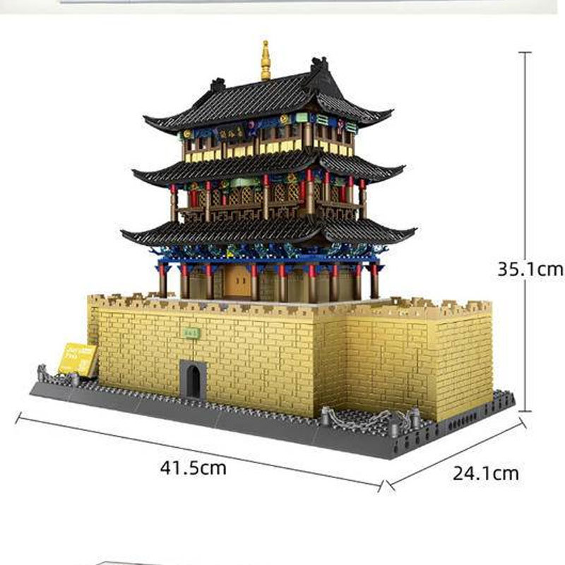 Wange 6222 Creator Expert Architecture Jiayu Pass-Gansu China Modular Building Blocks 1511pcs Bricks Toys From China