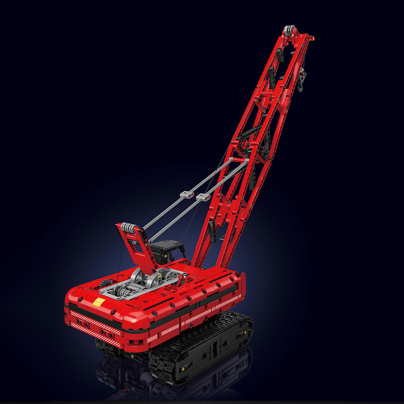 【With Motor】Mould King 15070 Red Crawler Crane Creator Expert Buliding Blocks 1292±pcs Bricks Toys Model Form China