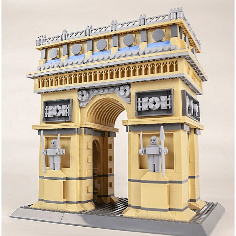 Wange 5223 Creator Expert Architecture Arc de Triomphe-Paris,France Modular Building Blocks 1399pcs Bricks Toys From China