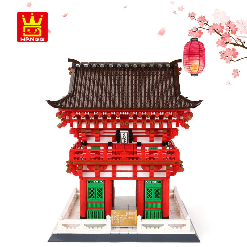 Wange 6212 Creator Expert Architecture The Niomon Kiyomizu-dera Temple of Kyoto Modular Building Blocks 2409±pcs Bricks Toys From China