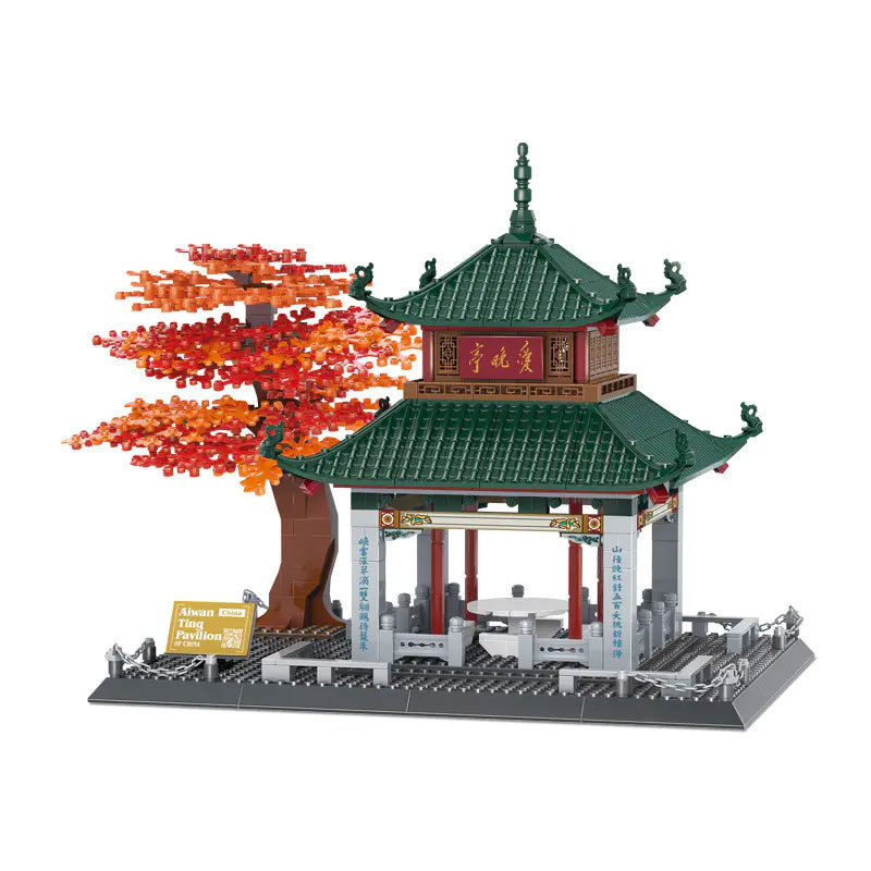 Wange 5230 Creator Expert Architecture Aiwan Ting Pavilion-Hunan China Modular Building Blocks 987±pcs Bricks Toys From China