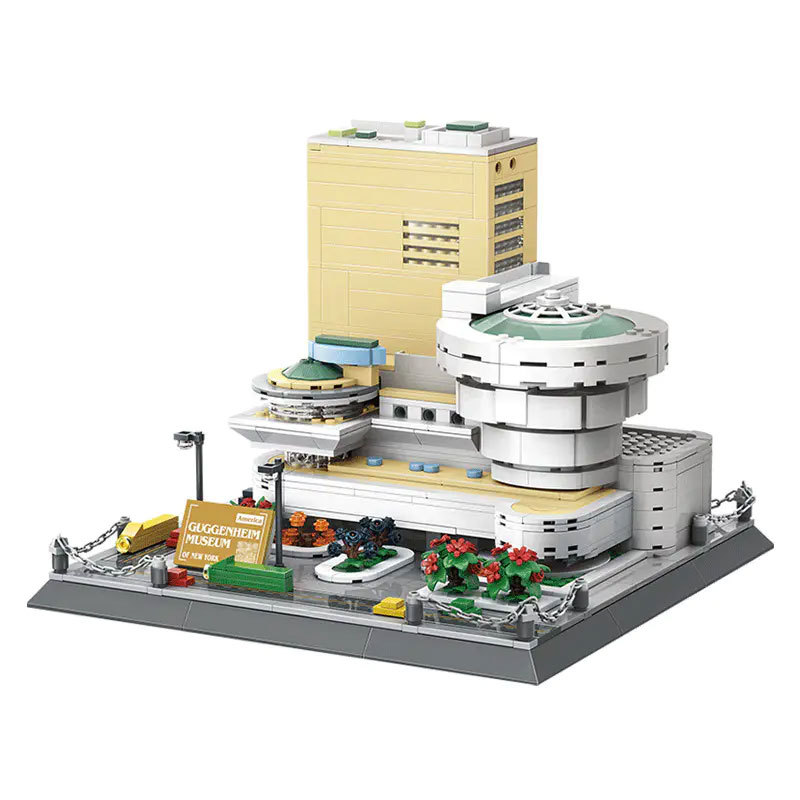 Wange 5242 Creator Expert Architecture Guggenheim Museum-New York America Modular Building Blocks 902pcs Bricks Toys From China