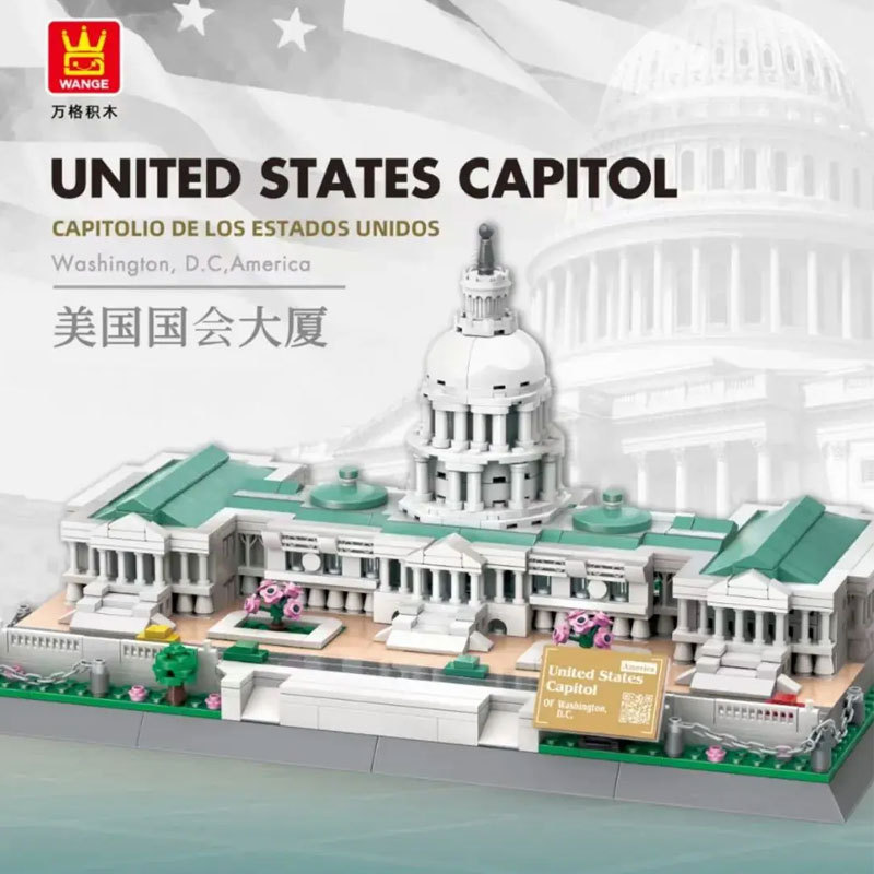 Wange 5235 Creator Expert Architecture United States Capitol Modular Building Blocks 1074pcs Bricks Toys From China