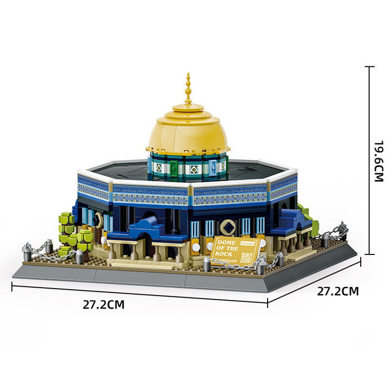 Wange 5243 Creator Expert Architecture Dome of the Rock,Jerusalem Modular Building Blocks 983pcs Bricks Toys From China