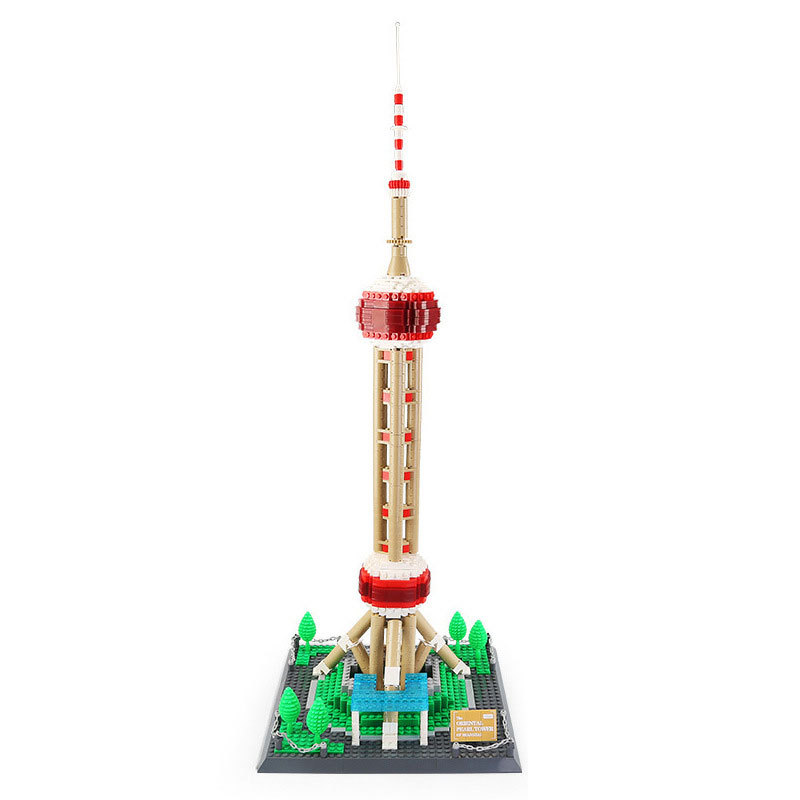 Wange 5224 Creator Expert Architecture Oriental Pearl Tower-Shanghai China Modular Building Blocks 1109pcs Bricks Toys From China