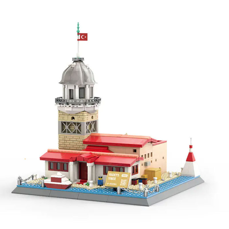 Wange 5229 Creator Expert Architecture Maiden's Tower-Istanbul Turkey Modular Building Blocks 986pcs Bricks Toys From China