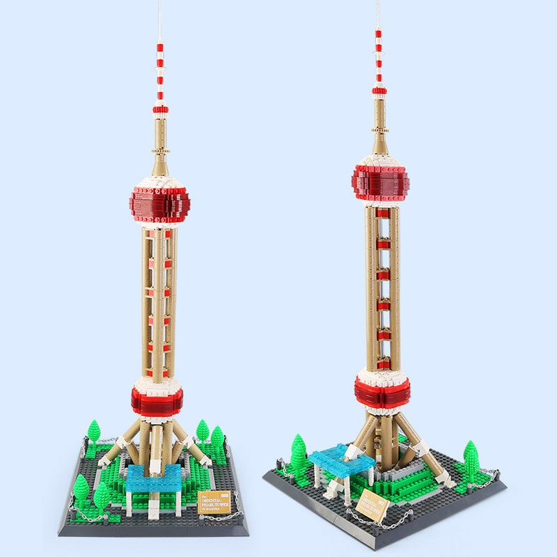 Wange 5224 Creator Expert Architecture Oriental Pearl Tower-Shanghai China Modular Building Blocks 1109pcs Bricks Toys From China