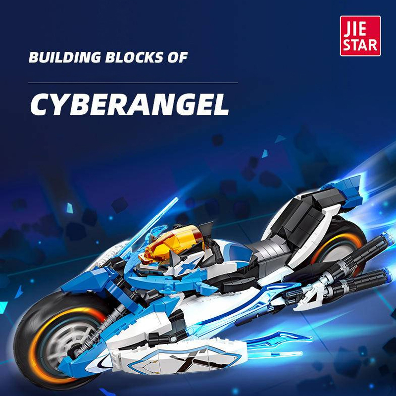 JIESTAR 58013 CYBERANGEL Movie & Game Building Blocks 1230±pcs Bricks Toys Model From China