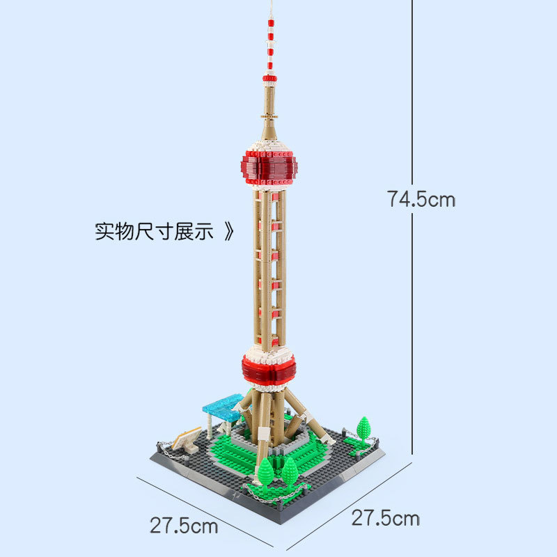 Wange 5224 Creator Expert Architecture Oriental Pearl Tower-Shanghai China Modular Building Blocks 1109pcs Bricks Toys From China