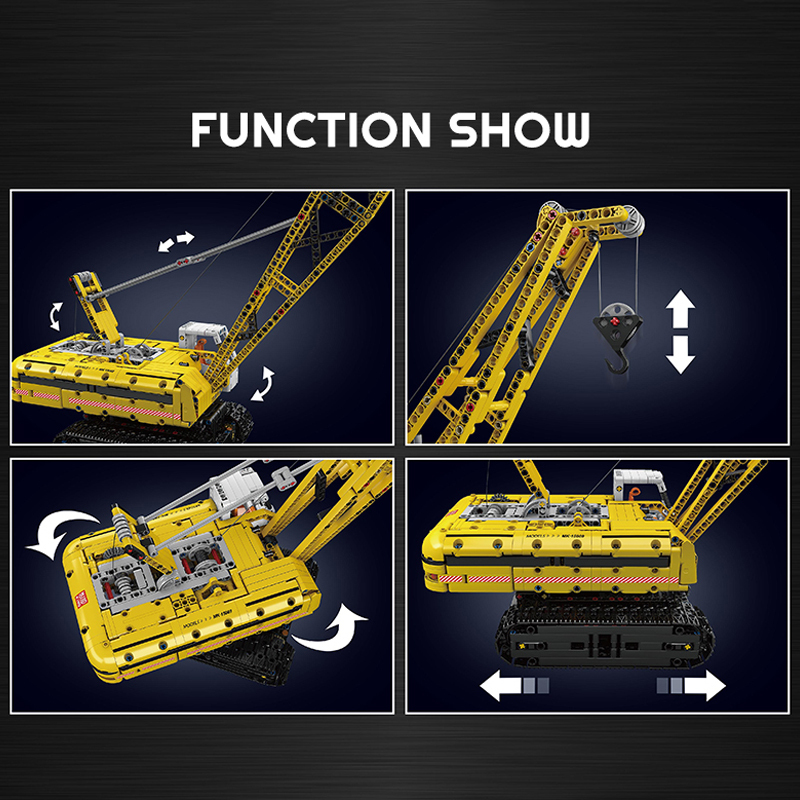 Mould King 15069 Crawler Crane Creator Expert Buliding Blocks 1292±pcs Bricks Toys Model Form China